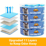 Litter Genie Standard and Plus Pail Refills, Cat Litter Disposal System for Odor Control