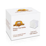 Diaper Pail Refills Fit Dekor Classic Diaper 4 pack Pails.