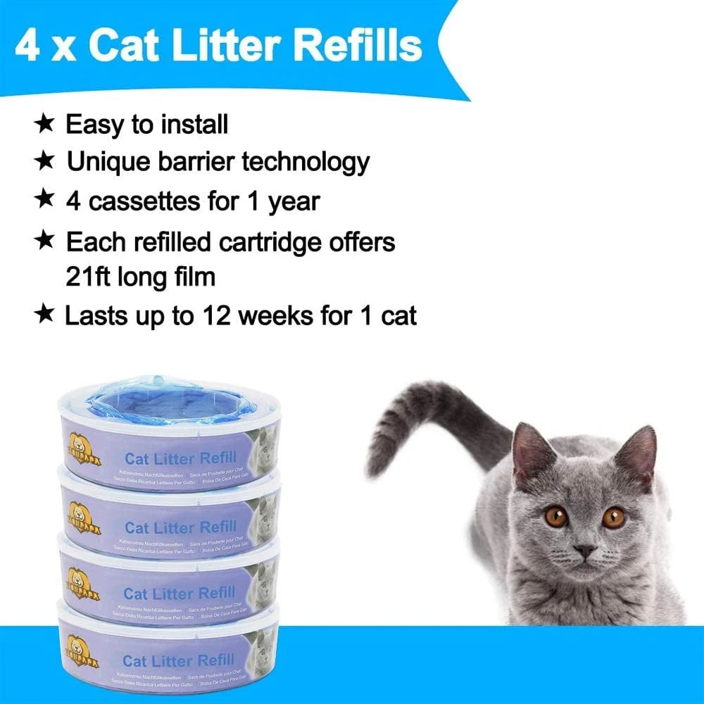 Litter Locker II Round Refills Cassettes Cat Litter Disposal System